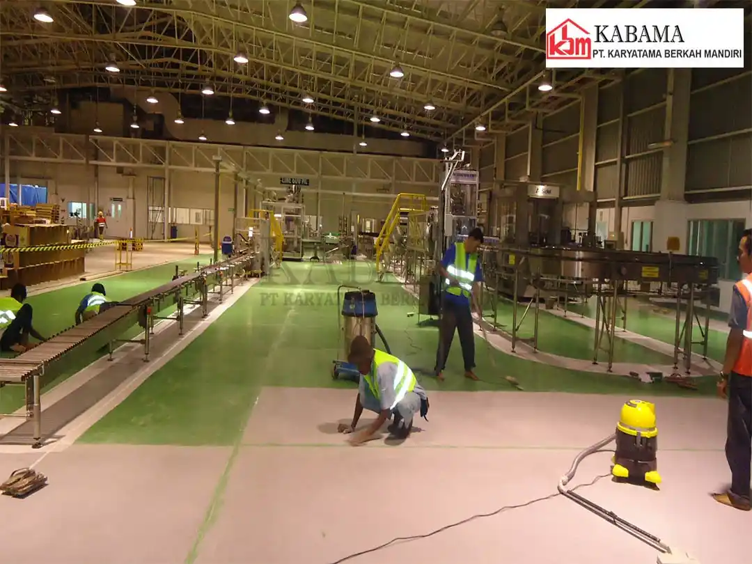 Dokumentasi proyek epoxy lantai