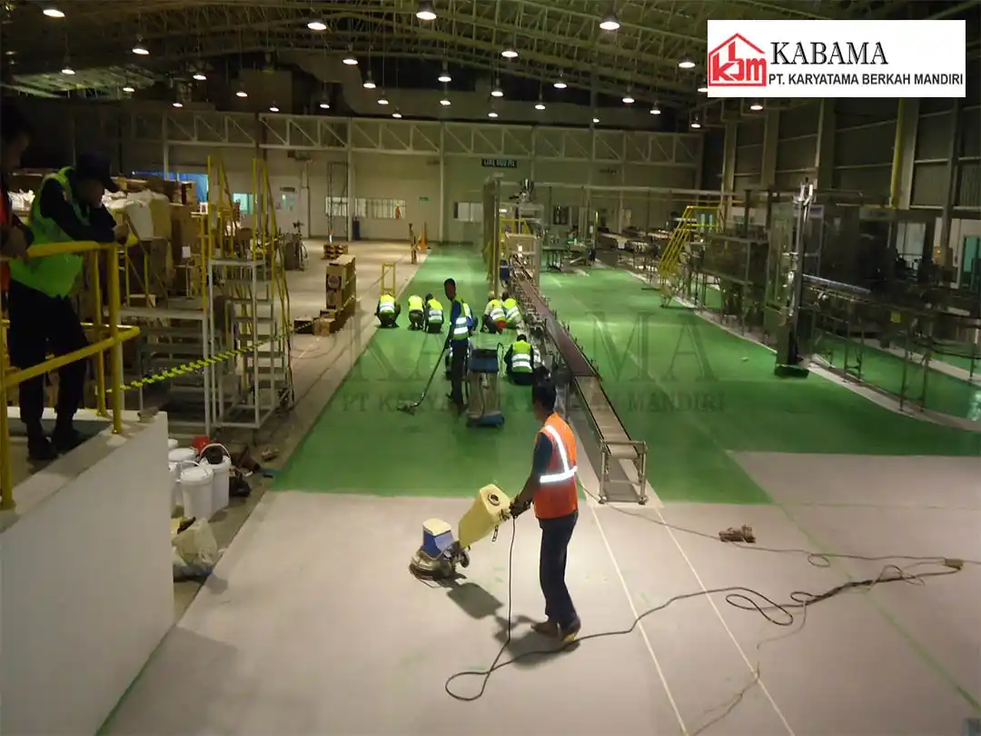 Dokumentasi proyek epoxy lantai
