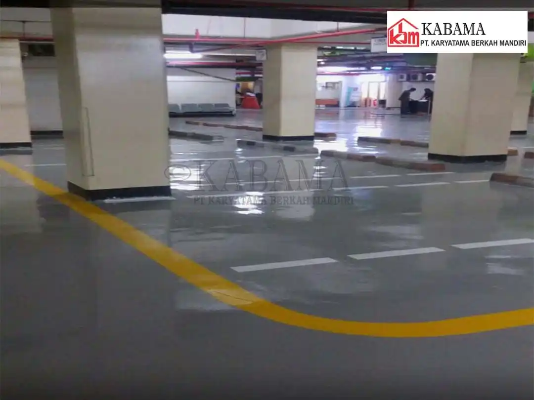Epoxy Lantai Area Parkir Basement
