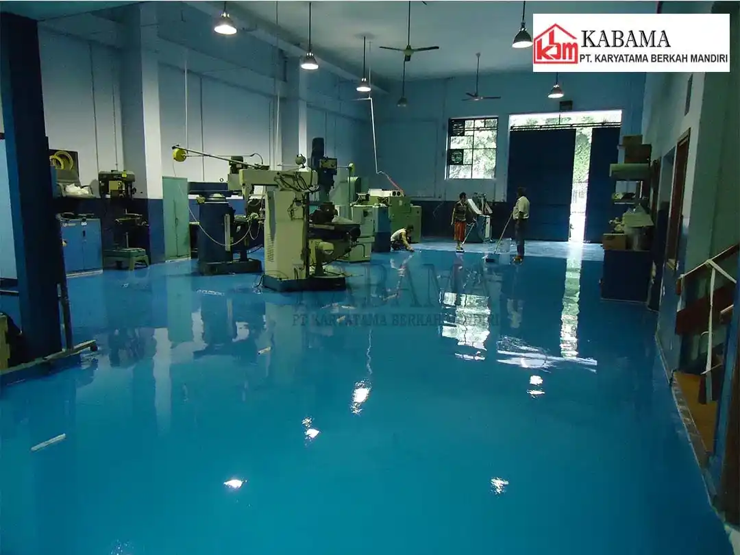 Epoxy Lantai Bengkel Permesinan