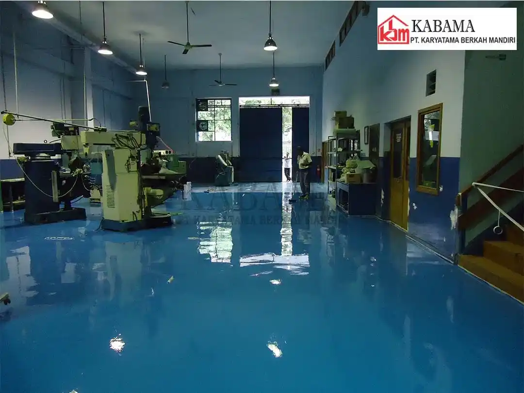 Epoxy Lantai Bengkel Permesinan