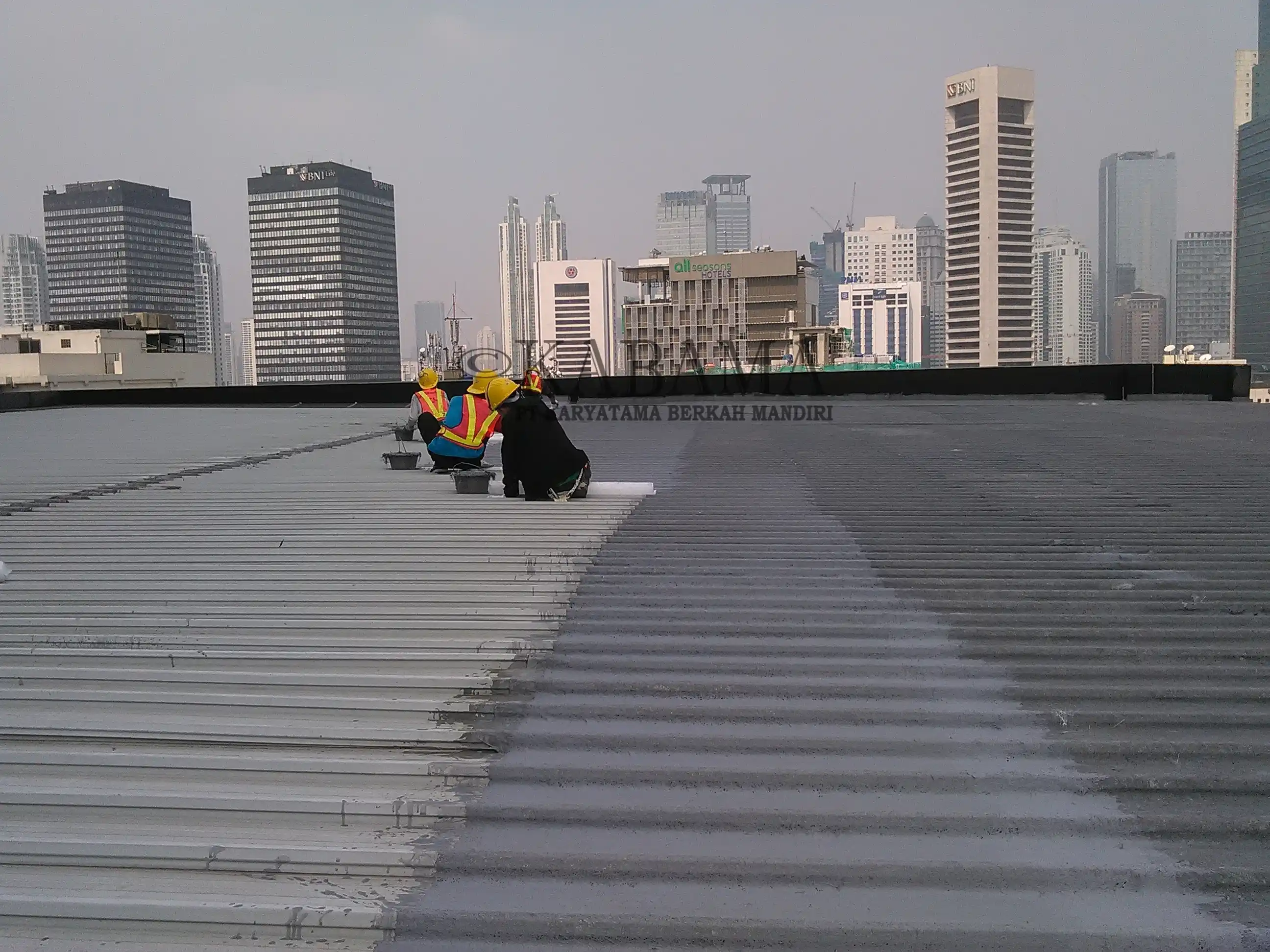 Dokumentasi proyek cat anti air hydroflex