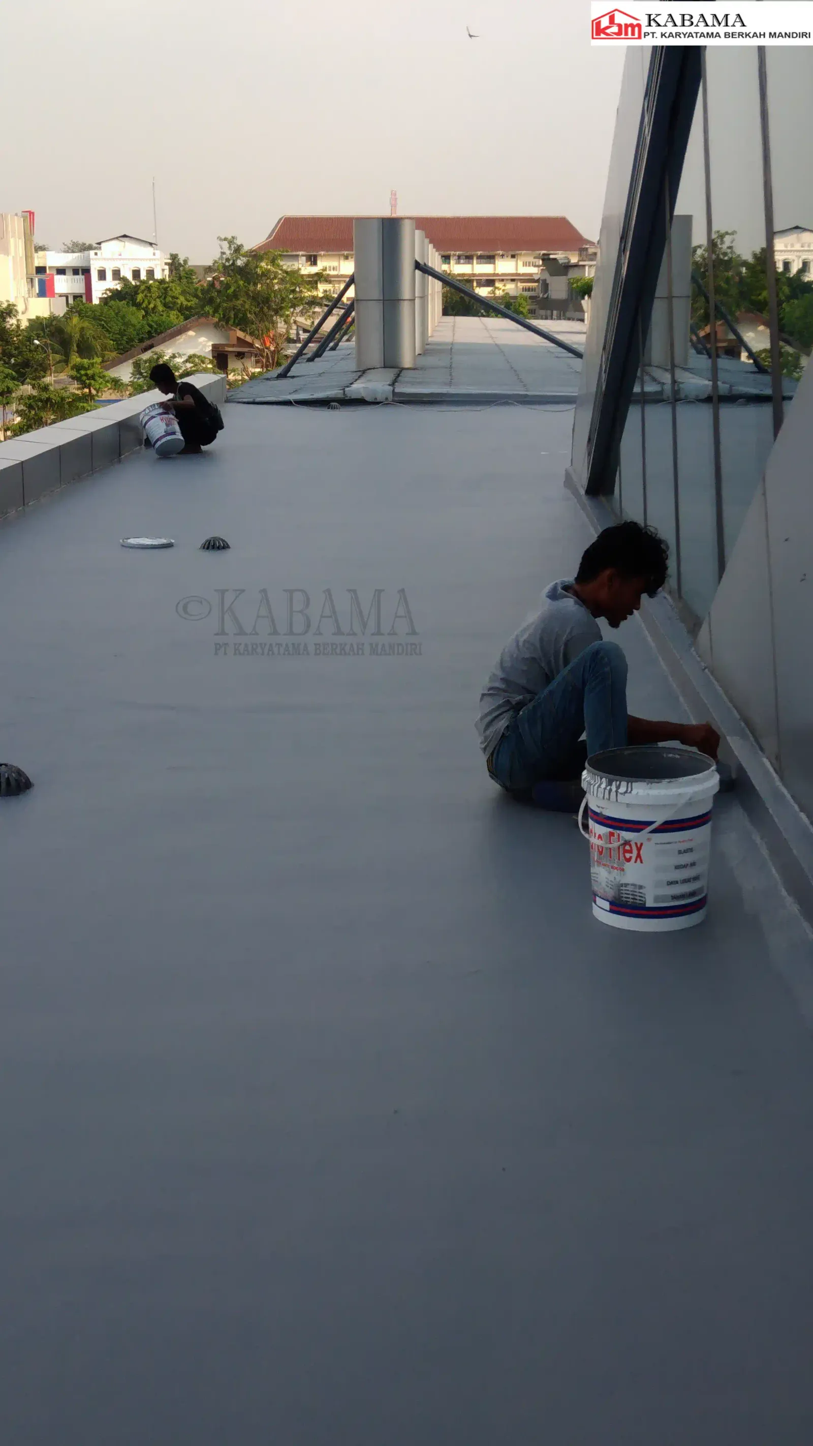 Dokumentasi proyek waterproofing hydroflex