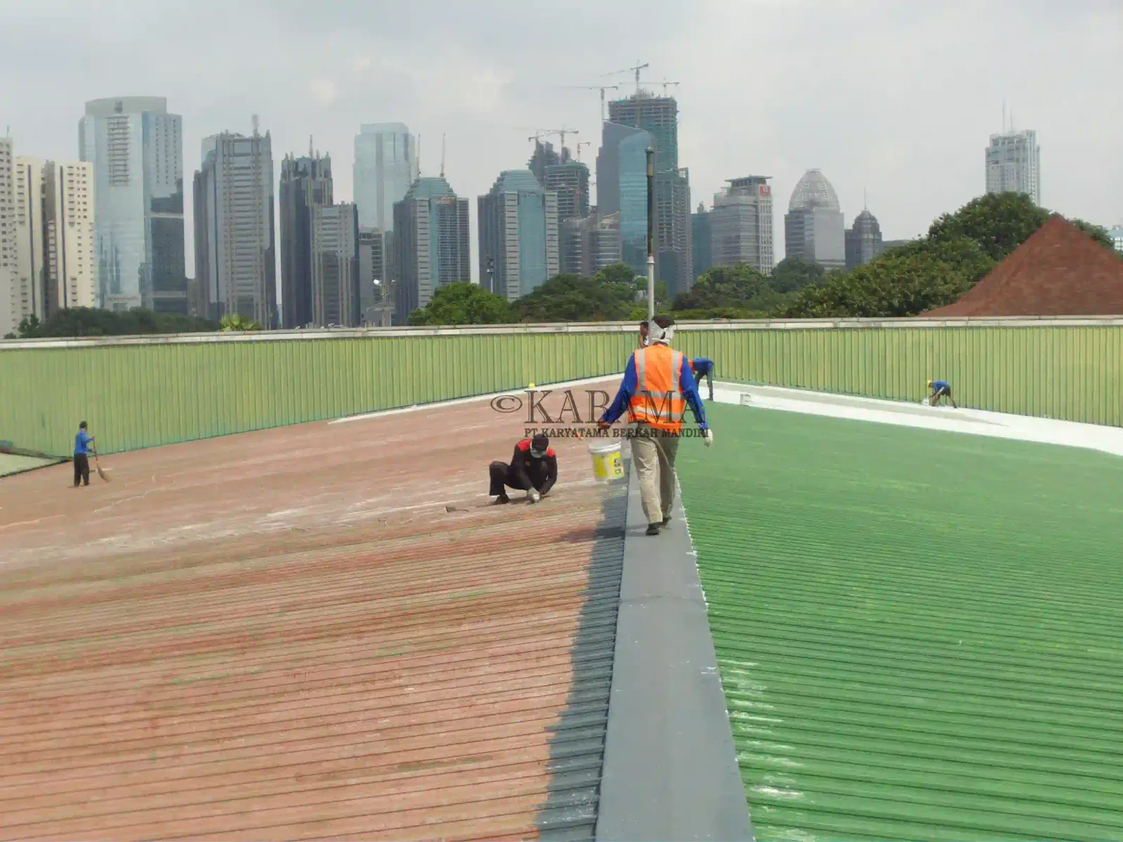 Dokumentasi proyek waterproofing hydroflex