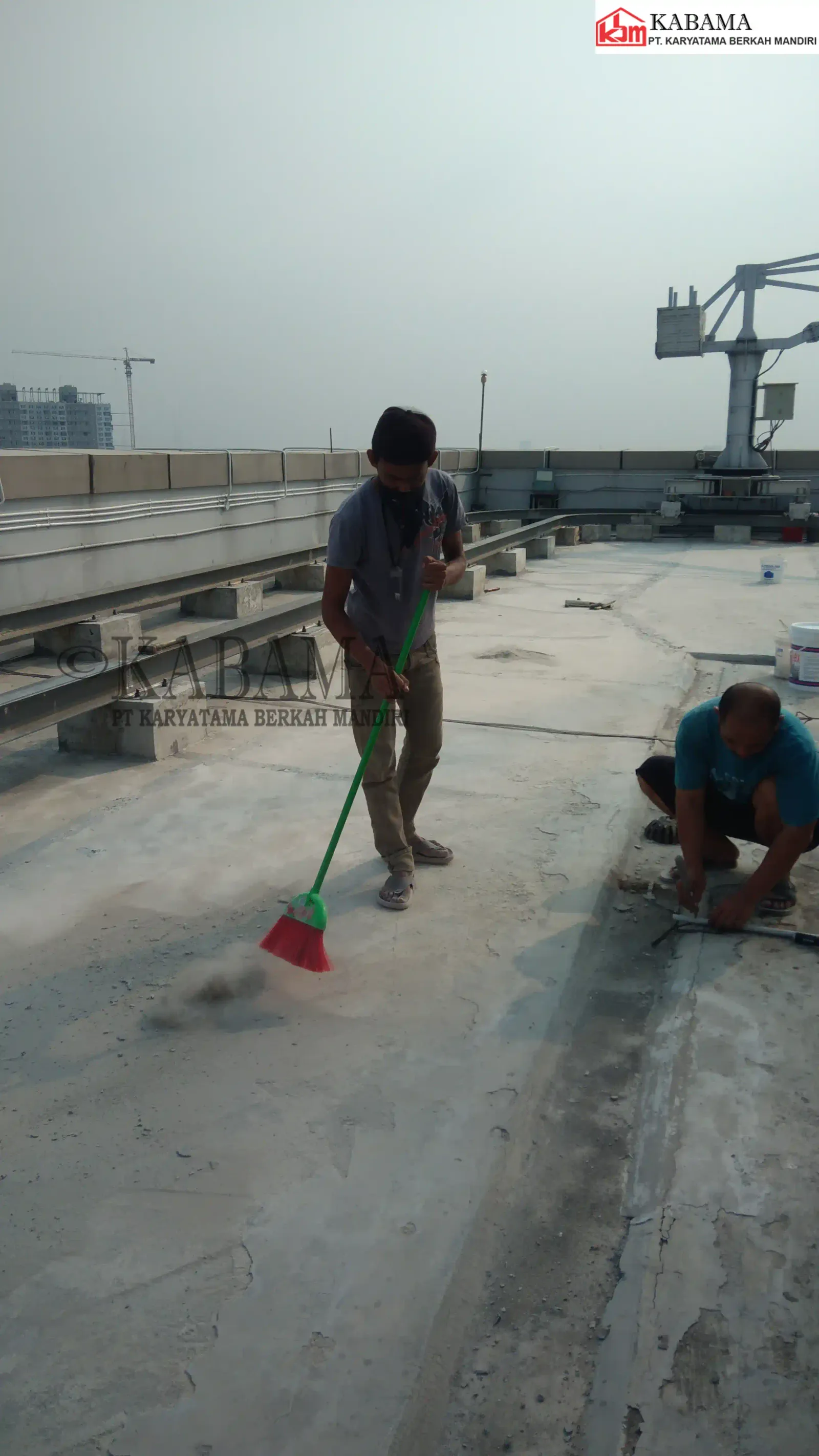 Dokumentasi proyek waterproofing hydroflex
