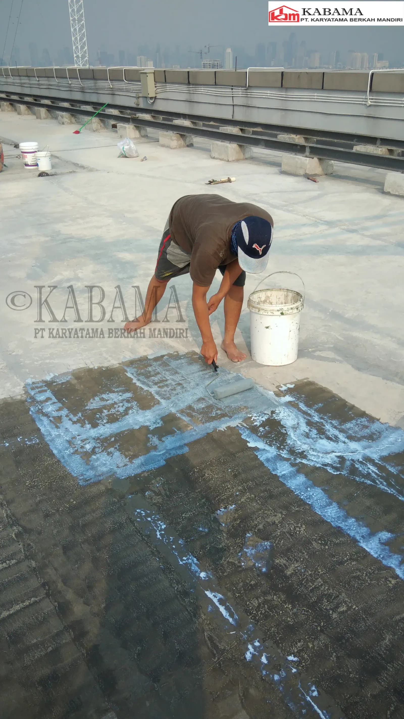 Dokumentasi proyek waterproofing hydroflex