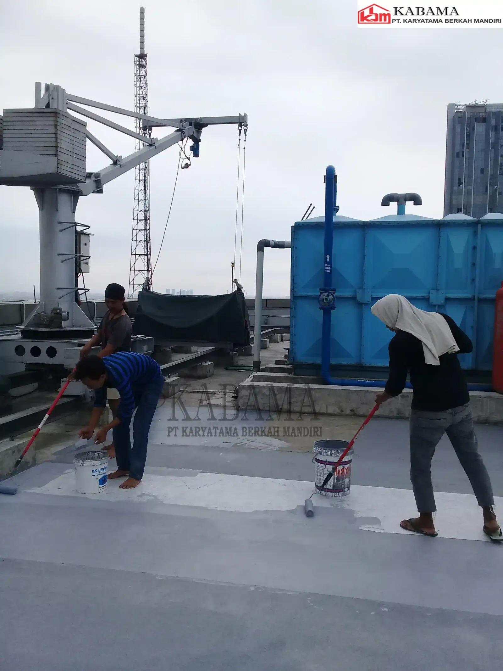 Dokumentasi proyek waterproofing hydroflex