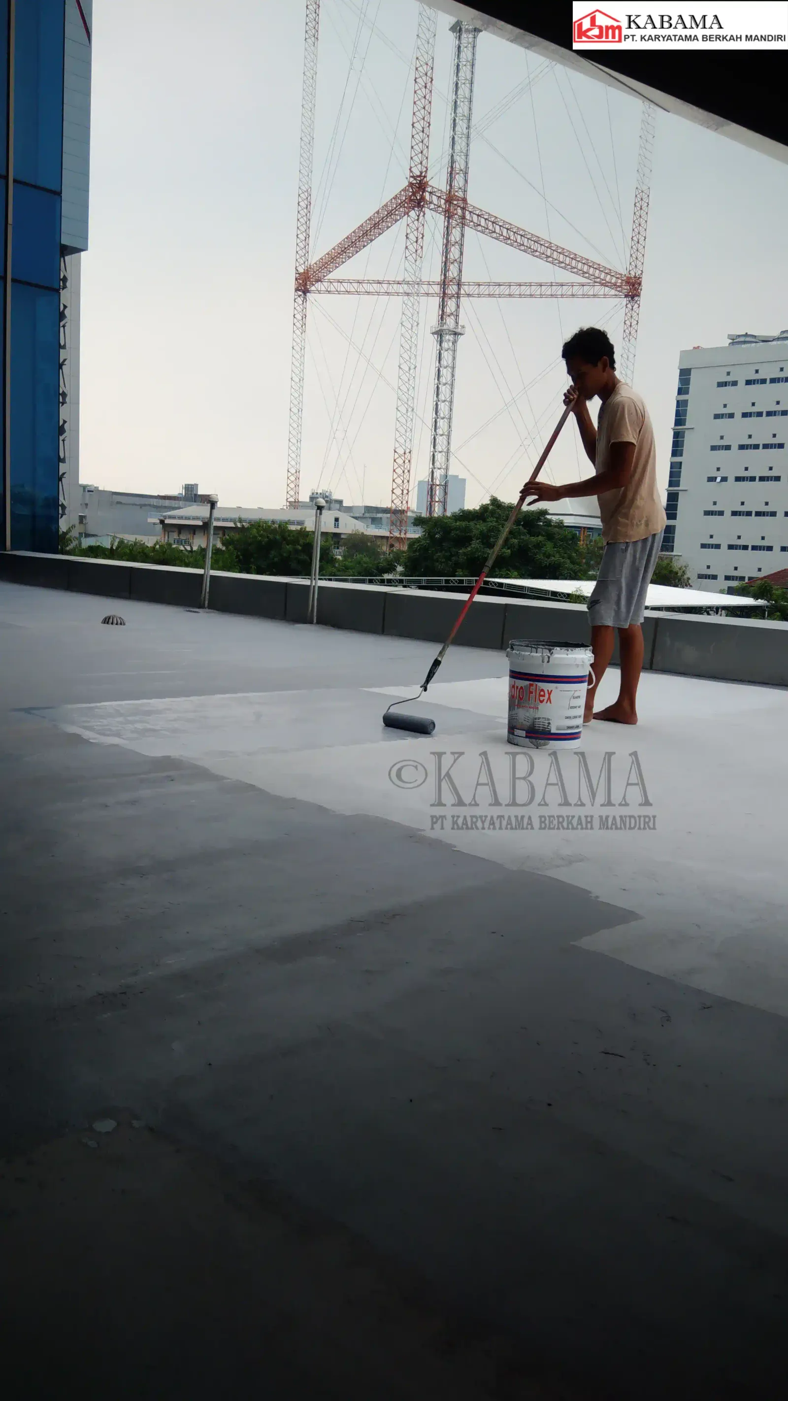 Dokumentasi proyek waterproofing hydroflex