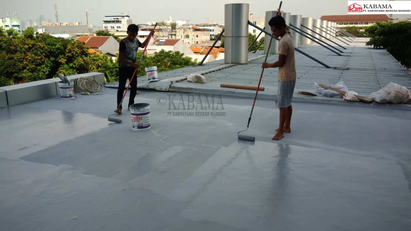 Dokumentasi proyek waterproofing hydroflex
