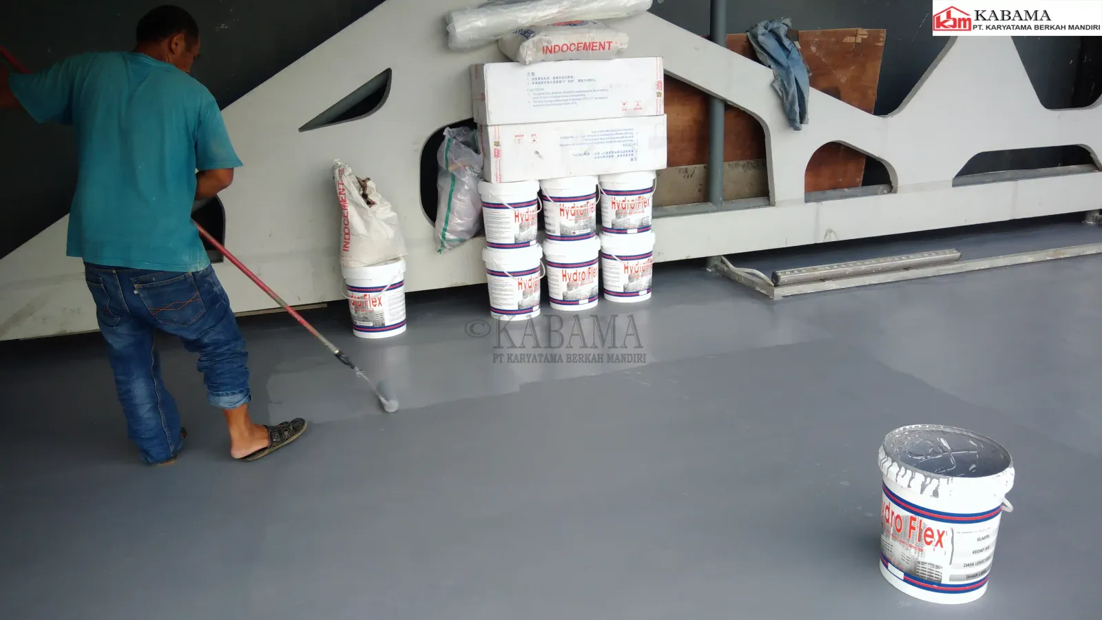 Dokumentasi proyek waterproofing hydroflex